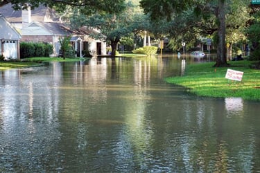 Flooded neighborhood 