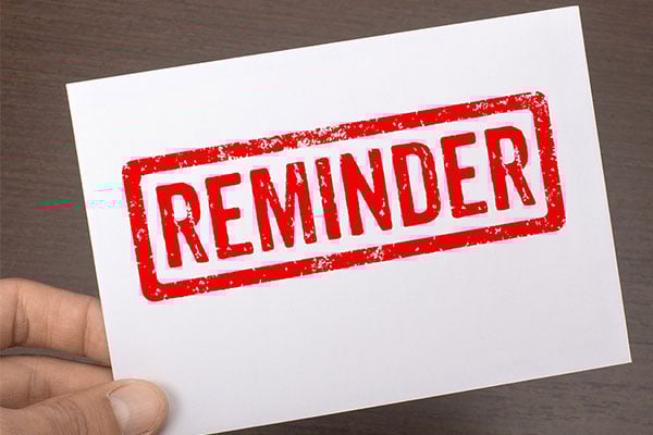 Piece of white paper with 