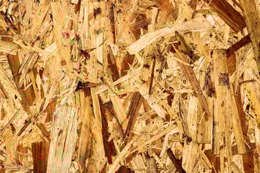 Engineered wood drying out. 