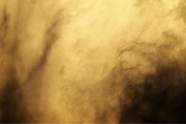 yellowish to dark smoke fills the image. 